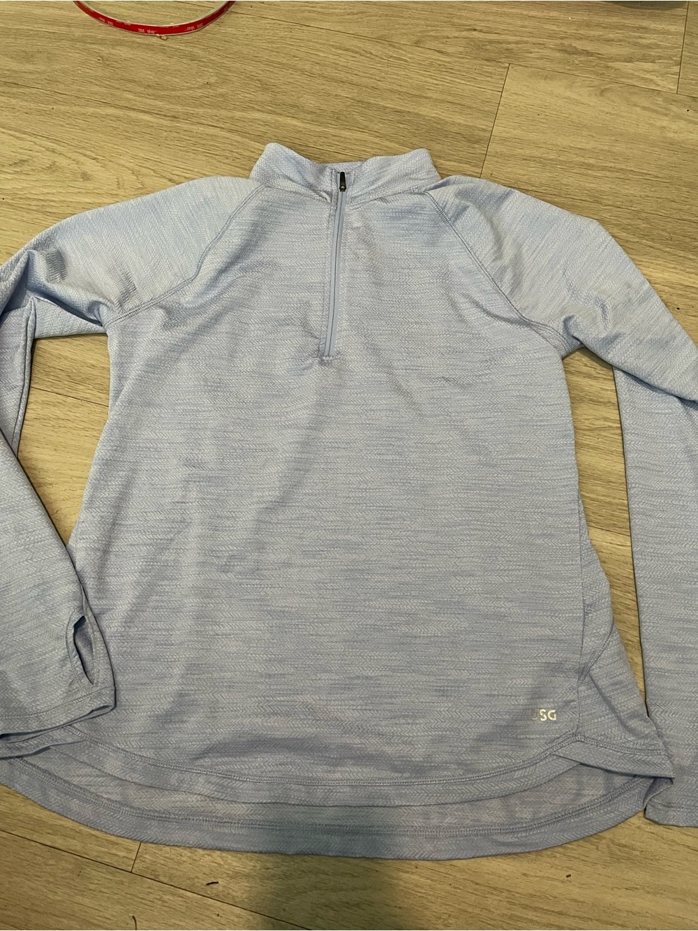 DSG Women's Light Blue Long Sleeve Quarter-Zip Pullover